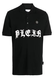 Philipp Plein logo-print short-sleeved polo shirt - Nero