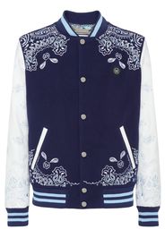 Philipp Plein Bomber con stampa paisley - Blu