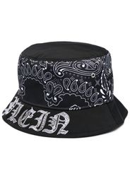 Philipp Plein Cappello bucket con stampa - Nero