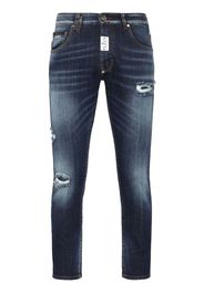 Philipp Plein Jeans skinny con stampa - Blu