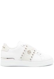 Philipp Plein logo-plaque low-top sneakers - Bianco