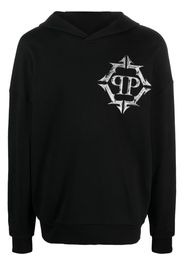 Philipp Plein Felpa Chrome con stampa - Nero