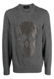 Philipp Plein Maglione con decorazione - Grigio