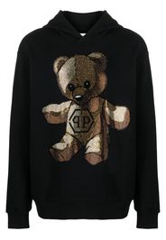 Philipp Plein T-shirt Teddy Bear con strass - Nero