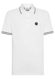 Philipp Plein Polo con applicazione - Bianco