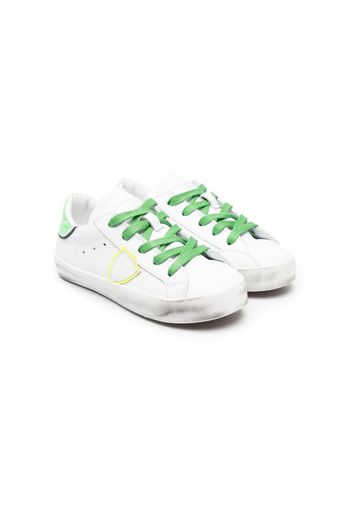 Philippe Model Kids lace-up leather sneakers - Bianco