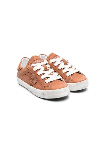 Philippe Model Kids logo-patch low-top sneakers - Marrone