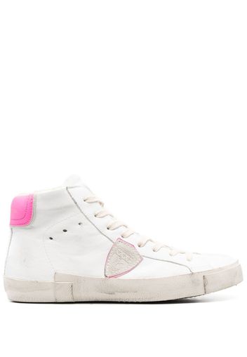 Philippe Model Paris logo-patch high-top sneakers - Bianco