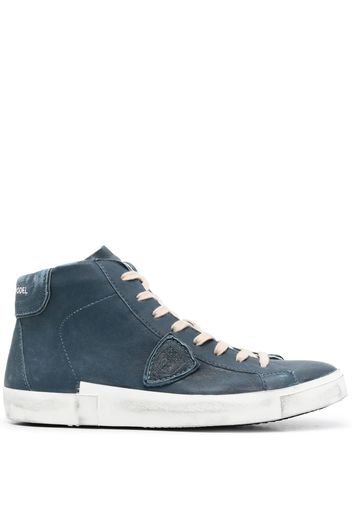 Philippe Model Paris logo-patch high-top sneakers - Blu