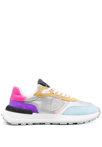 Philippe Model Paris colour-block lace-up sneakers - Grigio