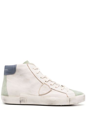 Philippe Model Paris Sneakers alte con effetto vissuto - Bianco