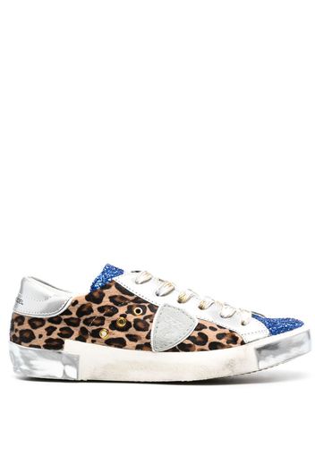 Philippe Model Paris PRSX leather low-top sneakers - Blu