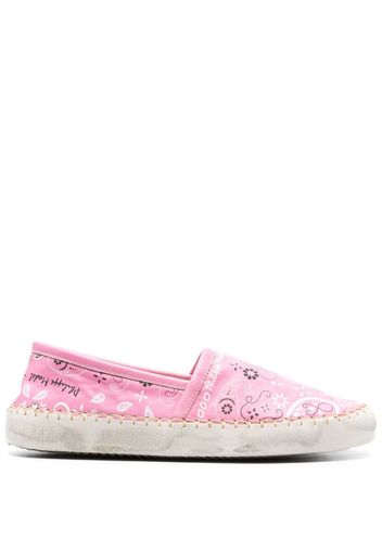 Philippe Model Paris bandana-print leather espadrilles - Rosa