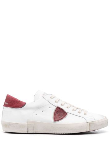 Philippe Model Paris colour-block panelled leather sneakers - Bianco