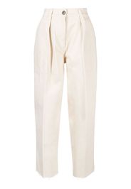 Philippe Model Paris high-waisted straight-leg trousers - Toni neutri