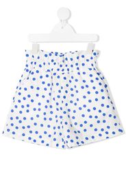 Philosophy Di Lorenzo Serafini Kids polka-dot high rise shorts - Bianco