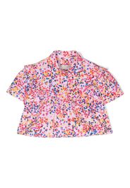 Philosophy Di Lorenzo Serafini Kids floral-print cotton blouse - Rosa