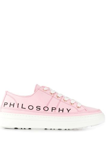 logo print low-top sneakers