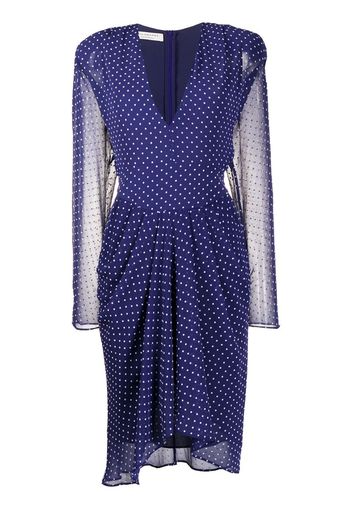 polka-dot midi dress