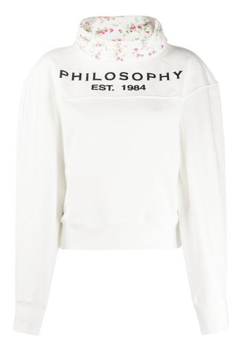 logo print high-neck sweatshirt