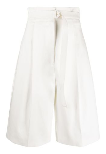 Philosophy Di Lorenzo Serafini belted wide leg shorts - Bianco