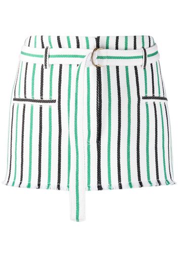 Philosophy Di Lorenzo Serafini striped cotton mini skirt - Toni neutri