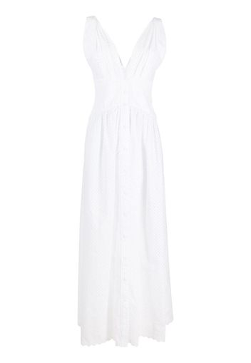 River Island Petite Jean skinny taille haute déchiré aux genoux Bleu clair authentique perforated layered little dress - Bianco