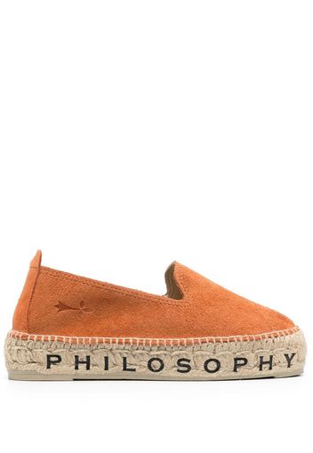 Philosophy Di Lorenzo Serafini x Manebì suede espadrilles - Marrone