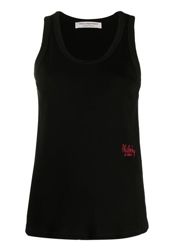 Philosophy Di Lorenzo Serafini logo-embroidered tank top - Nero