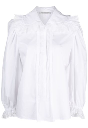 Philosophy Di Lorenzo Serafini Camicia con ruches - Bianco