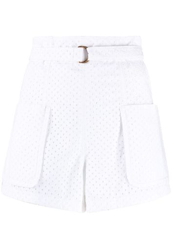 Philosophy Di Lorenzo Serafini eyelet high-waisted shorts - Bianco