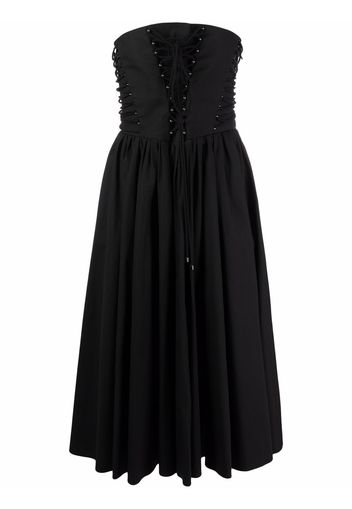 Philosophy Di Lorenzo Serafini strapless flared midi dress - Nero