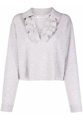 Philosophy Di Lorenzo Serafini ruffle-collar jumper - Grigio