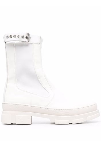 Philosophy Di Lorenzo Serafini ankle-buckle leather boots - Bianco