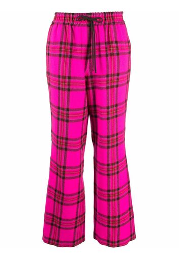 Philosophy Di Lorenzo Serafini wide-leg plaid trousers - Rosa