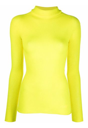 Philosophy Di Lorenzo Serafini fine knit roll-neck top - Giallo