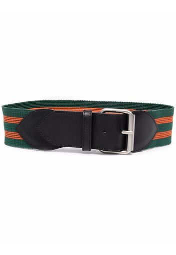 Philosophy Di Lorenzo Serafini striped buckle-fastening belt - Verde