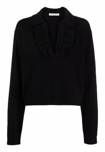 Philosophy Di Lorenzo Serafini ruffled-detail jumper - Nero