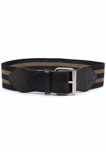 Philosophy Di Lorenzo Serafini striped buckled belt - Nero