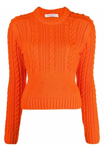 Philosophy Di Lorenzo Serafini cable-knit jumper - Arancione