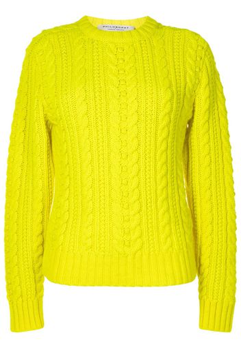 Philosophy Di Lorenzo Serafini cable-knit wool jumper - Giallo