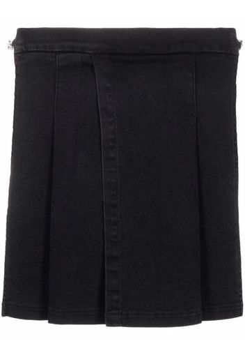 Philosophy Di Lorenzo Serafini pleated mini denim skirt - Nero