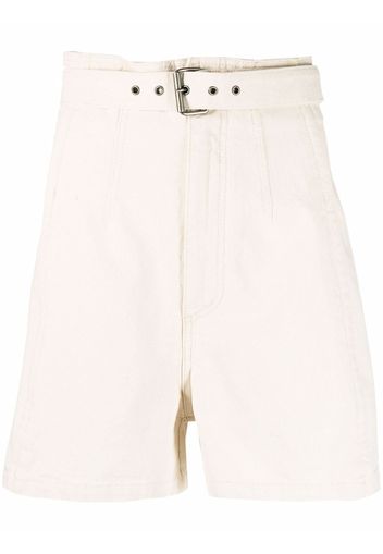 Philosophy Di Lorenzo Serafini belted denim shorts - Toni neutri