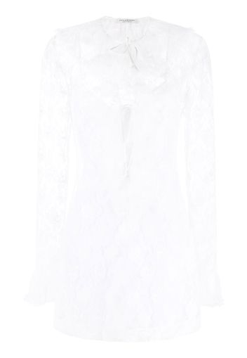 Philosophy Di Lorenzo Serafini ruffled lace minidress - Bianco