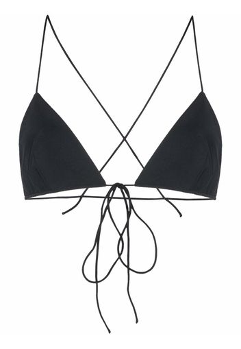 Philosophy Di Lorenzo Serafini triangle cross-strap bikini top - Nero