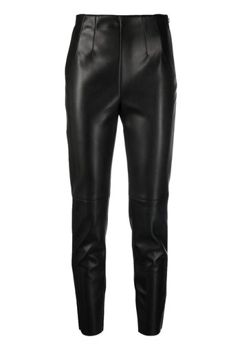 Philosophy Di Lorenzo Serafini tonal-stitching faux-leather leggings - Nero