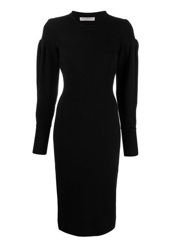 Philosophy Di Lorenzo Serafini long-sleeve knitted midi dress - Nero