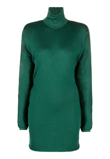 Philosophy Di Lorenzo Serafini draped-sleeve knitted dress - Verde