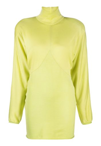 Philosophy Di Lorenzo Serafini draped-sleeve knitted dress - Verde