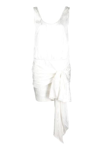 Philosophy Di Lorenzo Serafini asymmetric tie-front mini dress - Bianco